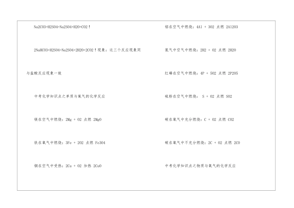 初中化学方程式分类归纳_第2页