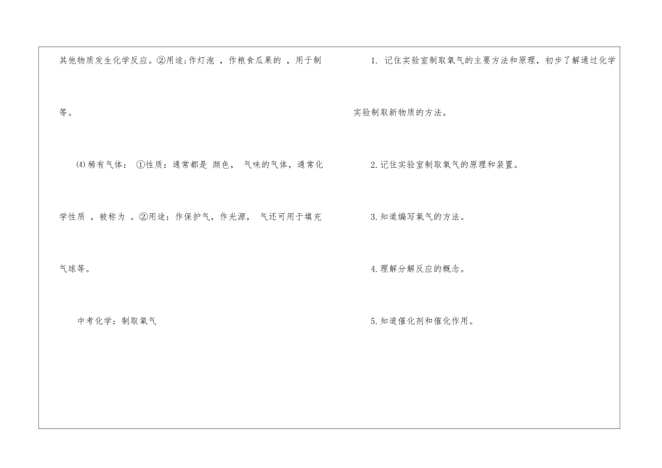 初中化学的气体考点有哪些_第2页