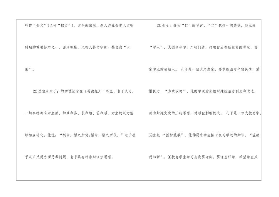 初中历史会考必背知识点最新2024_第2页