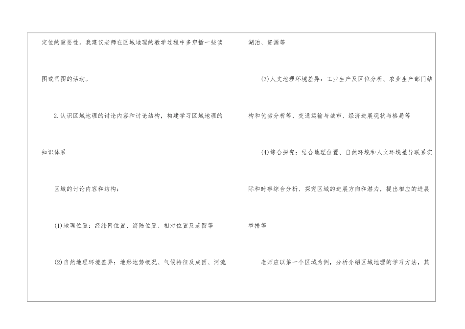 初中地理教学反思5篇2024_第2页