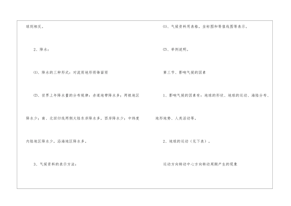 初中地理知识点总结湘教版_第2页