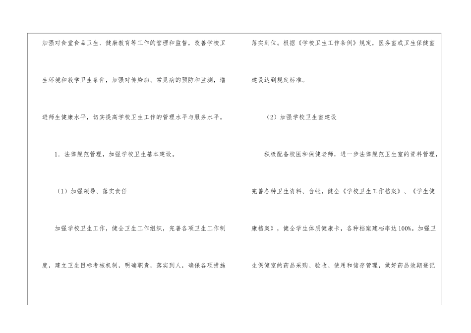 初中学校卫生工作计划_第2页
