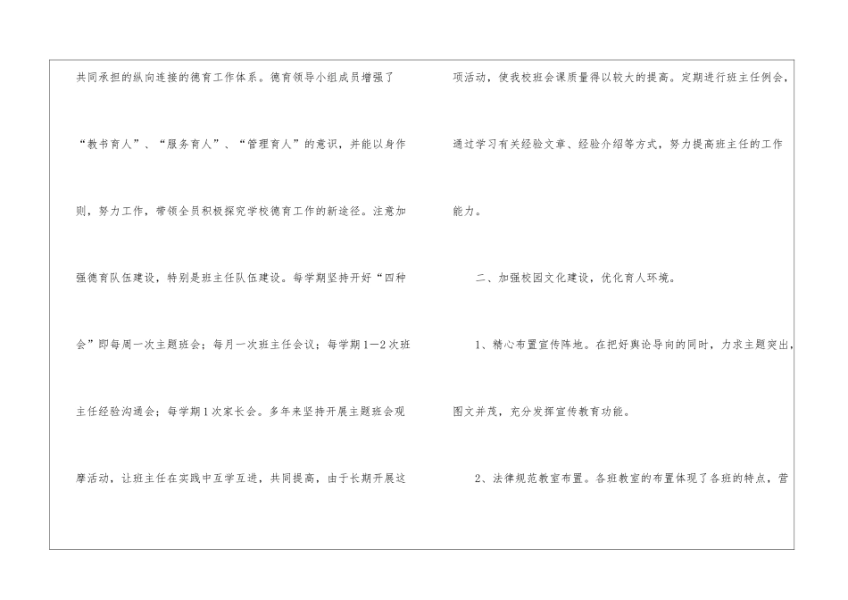 初中德育的工作总结_第2页