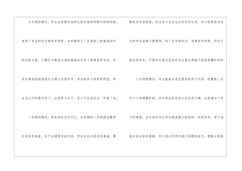 初中政治教学工作总结三篇_第2页
