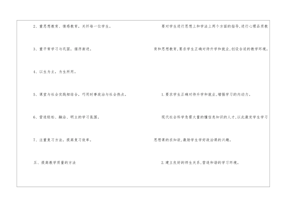 初中政治教案设计模板5篇_第3页