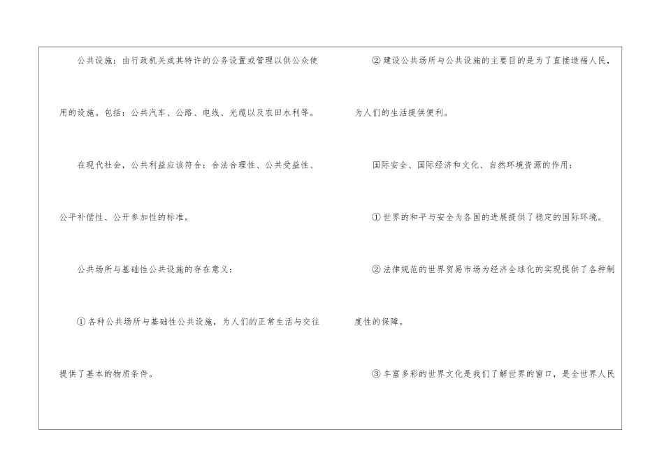 初中政治考点之公共利益有哪些_第2页