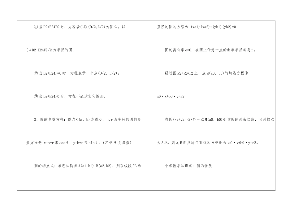 初中数学关于圆的考点有哪些_第2页
