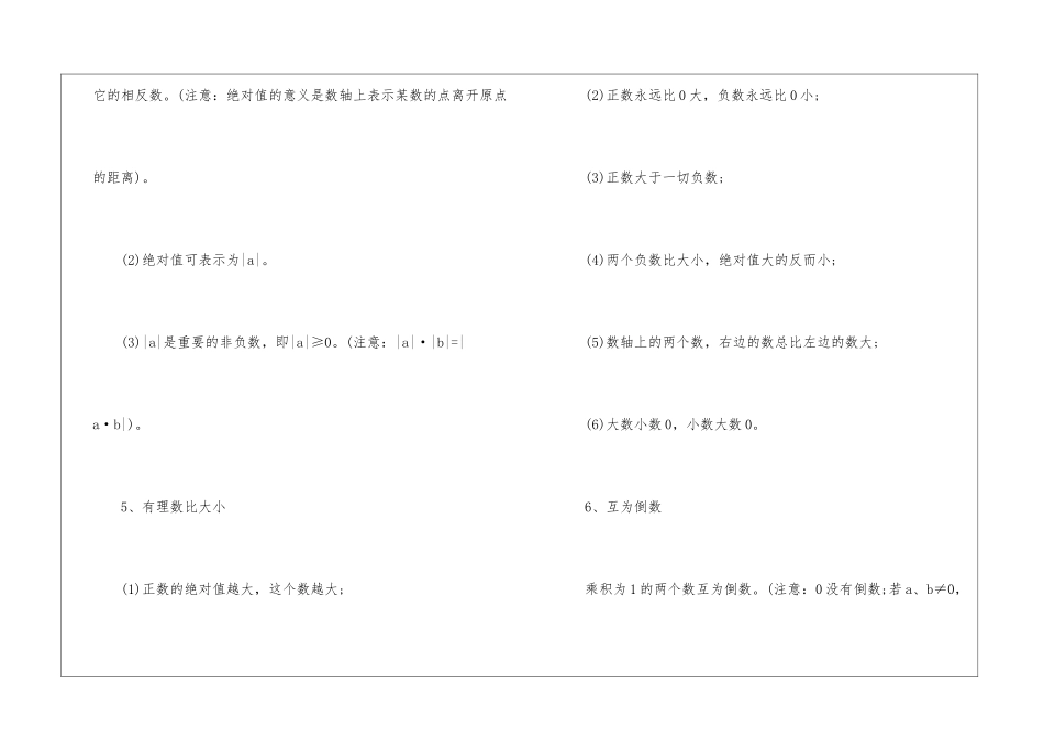 初中数学必备基本知识点总结大全_第3页