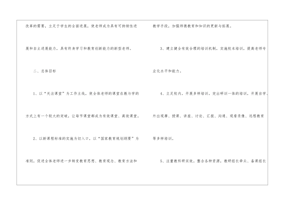 初中校本培训工作计划_第2页