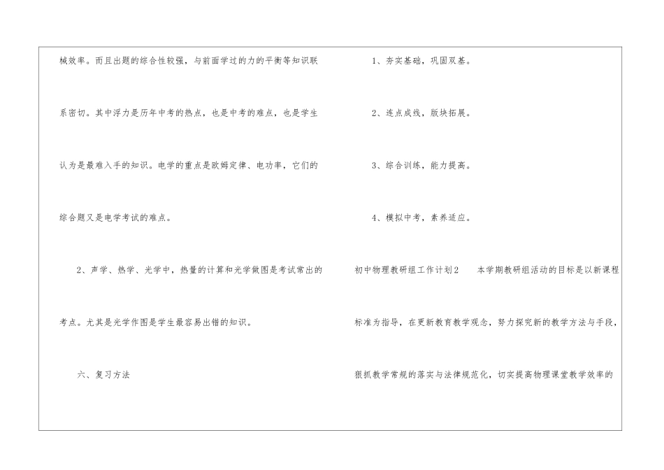 初中物理教研组工作计划_第3页