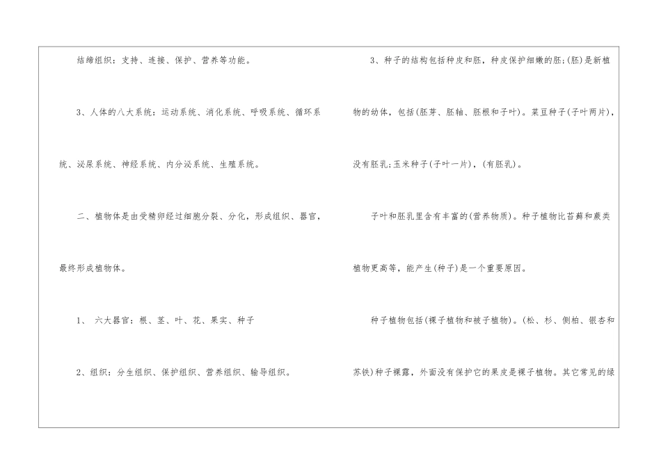 初中生物会考必背知识点归纳_第2页