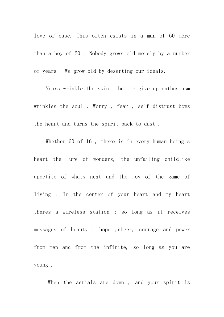 初中生青春英语演讲稿大全_第2页