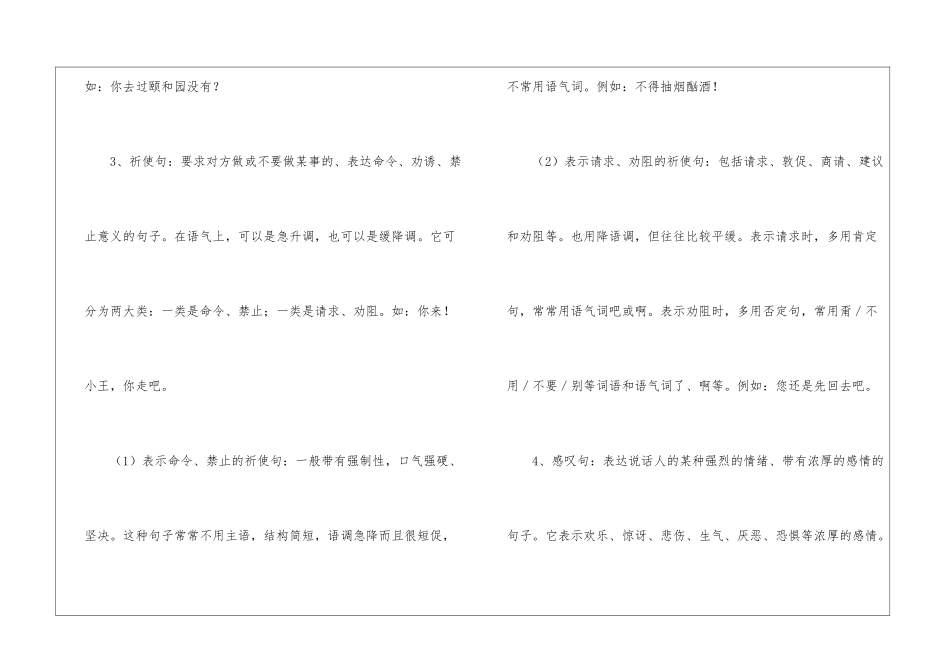 初中语文基础知识之单句类型划分-初中语文基础知识总结-初中语文基础知识大全_第3页