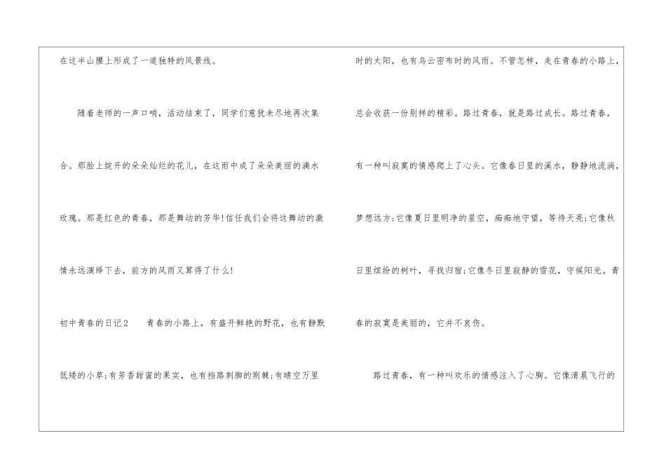 初中青春的日记_第3页