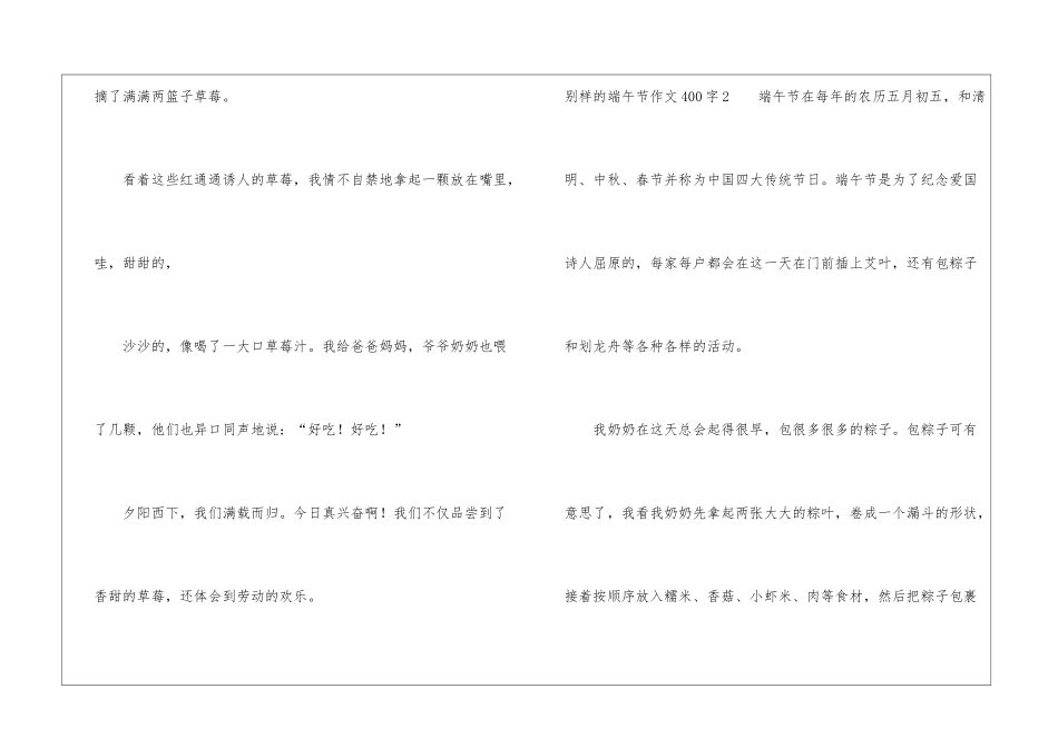 别样的端午节作文400字_第2页