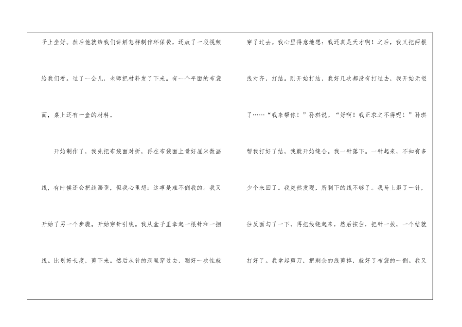 制作环保袋作文_第2页