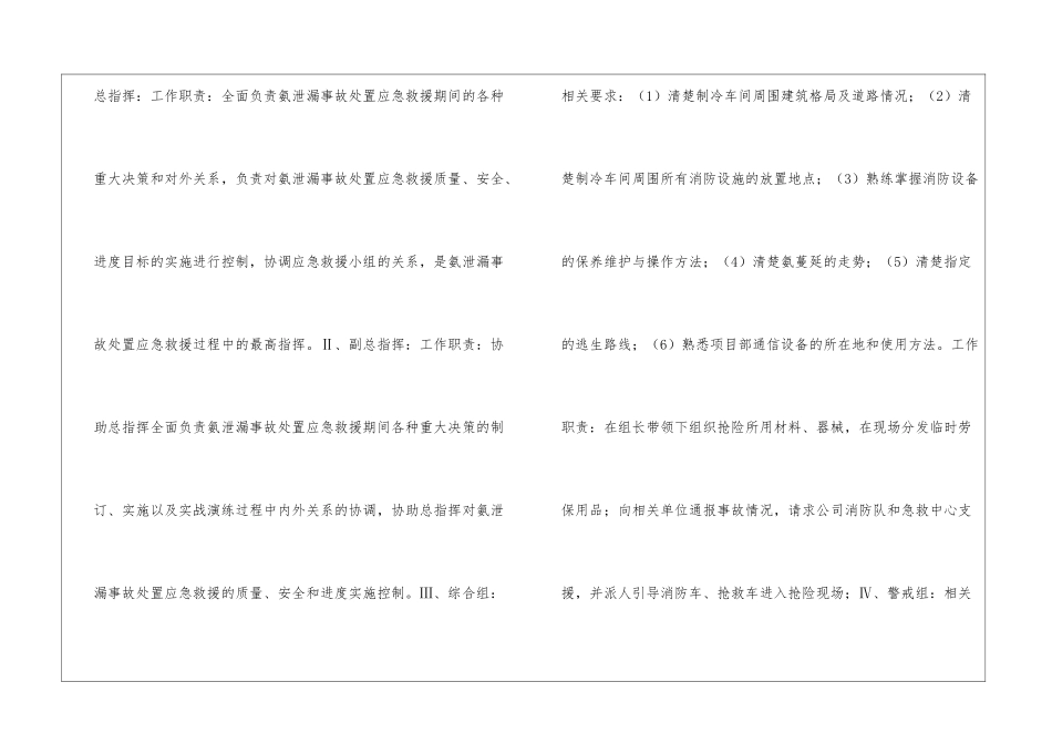 制冷车间氨泄漏应急预案_第3页
