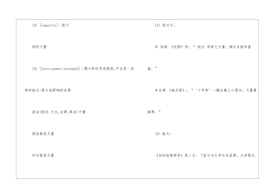 力量的同义词是什么-小学语文基础知识总结-小学语文基础知识大全_第3页