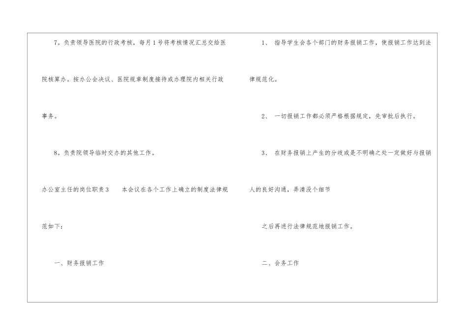 办公室主任的岗位职责_第3页