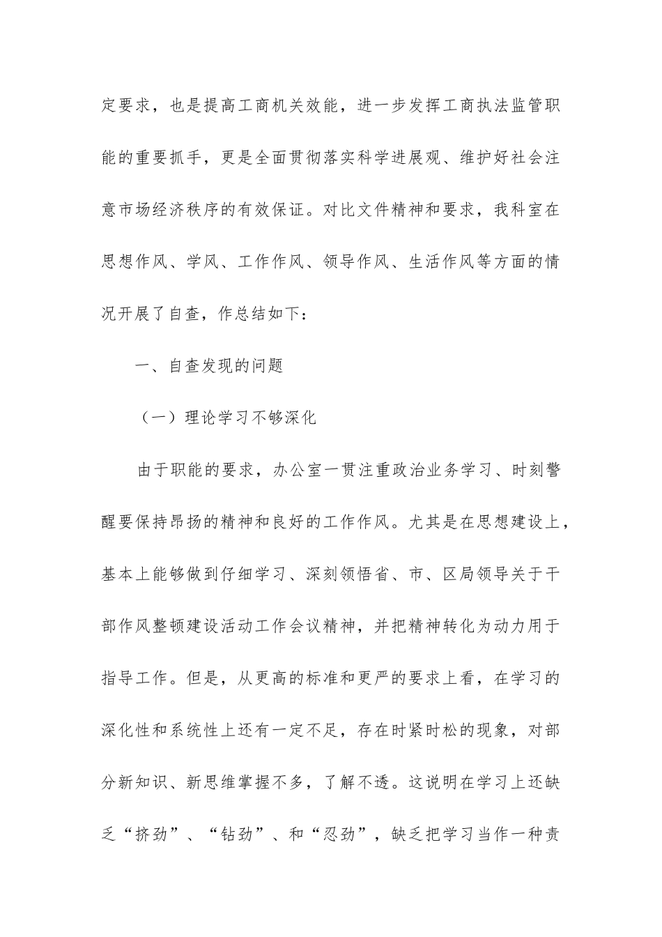 办公室自查报告_第3页