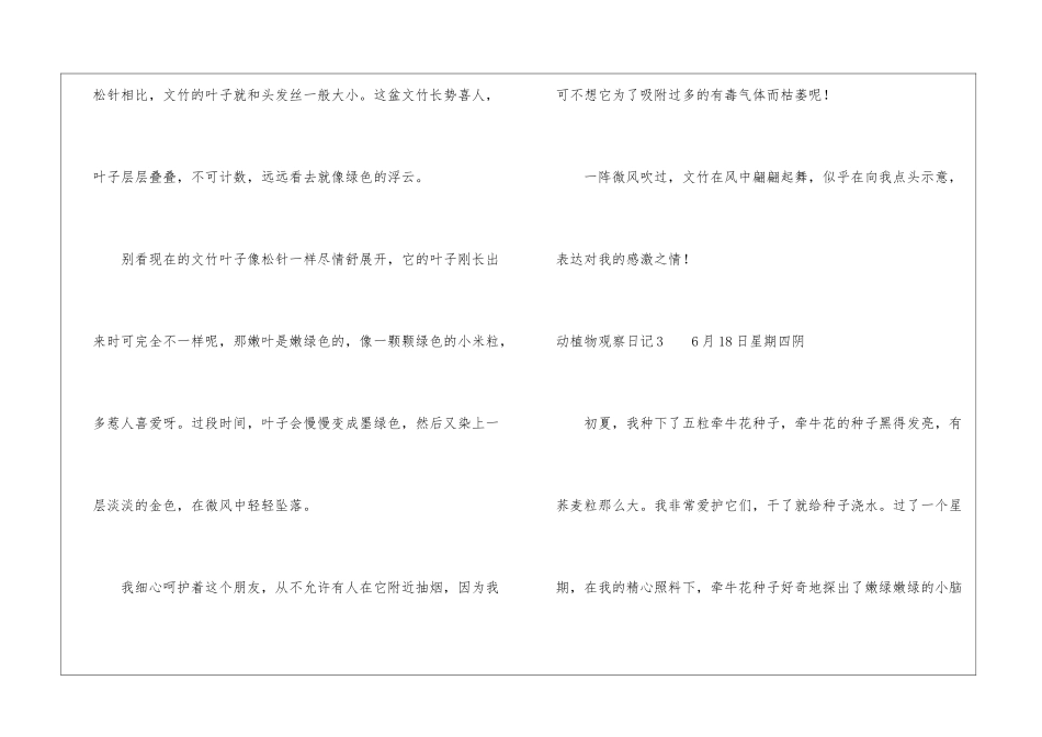 动植物观察日记_第3页