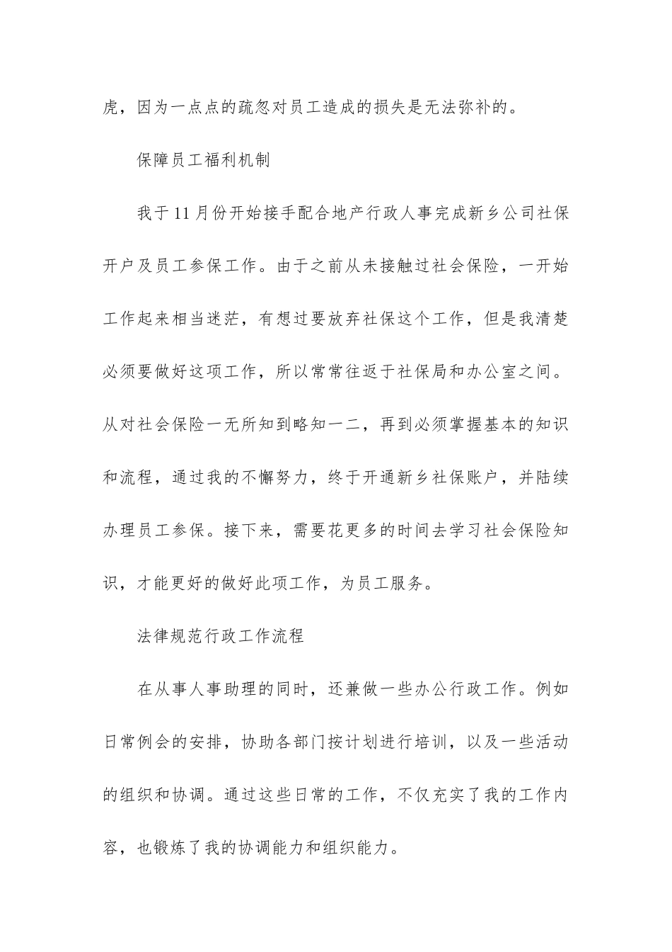 助理年终工作总结6篇-年度工作总结-个人助理_第3页