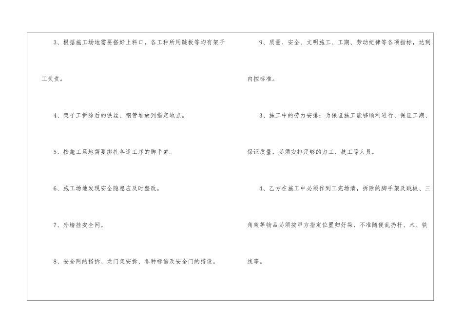 劳务承包合同4篇_第3页