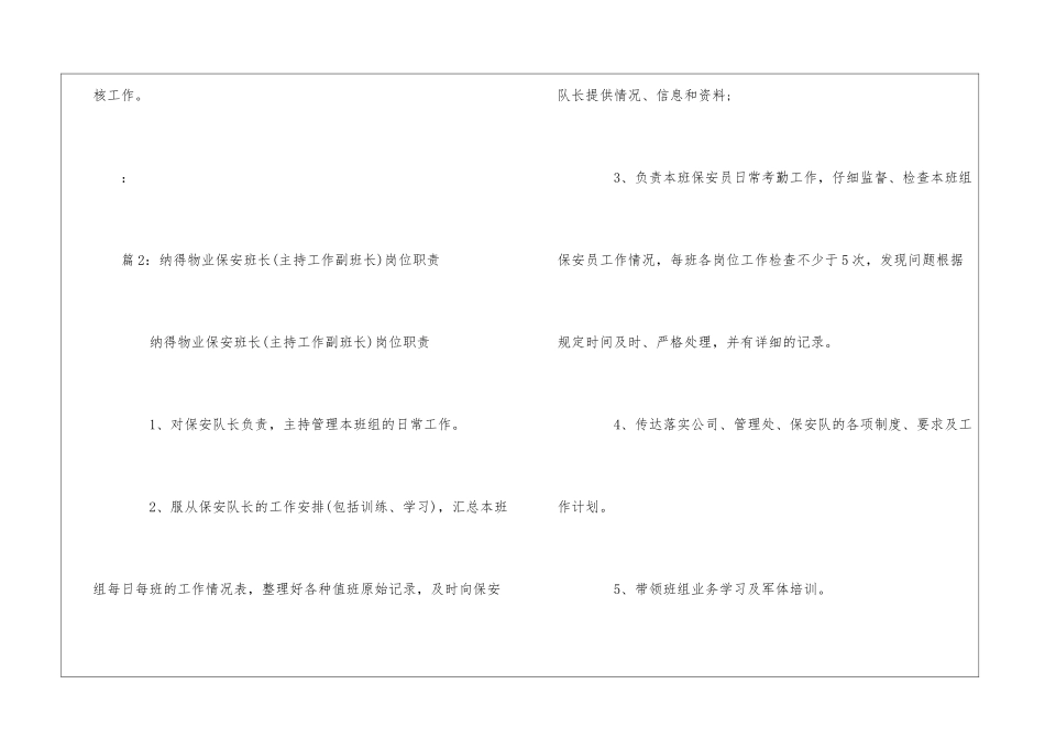 化工厂配电副班长岗位职责--_第2页