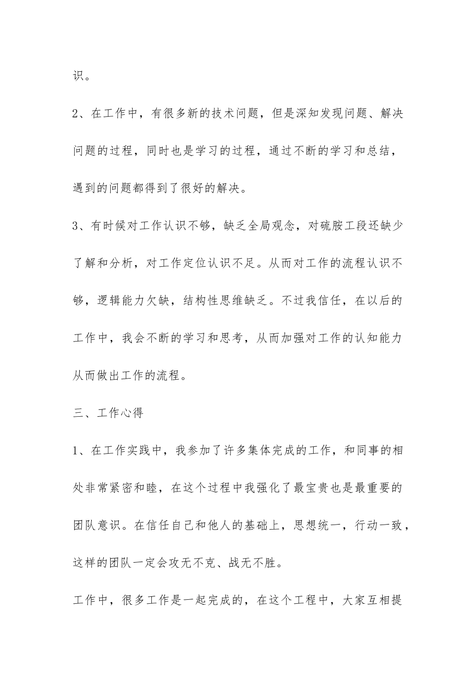 化工员工个人工作总结-_第2页