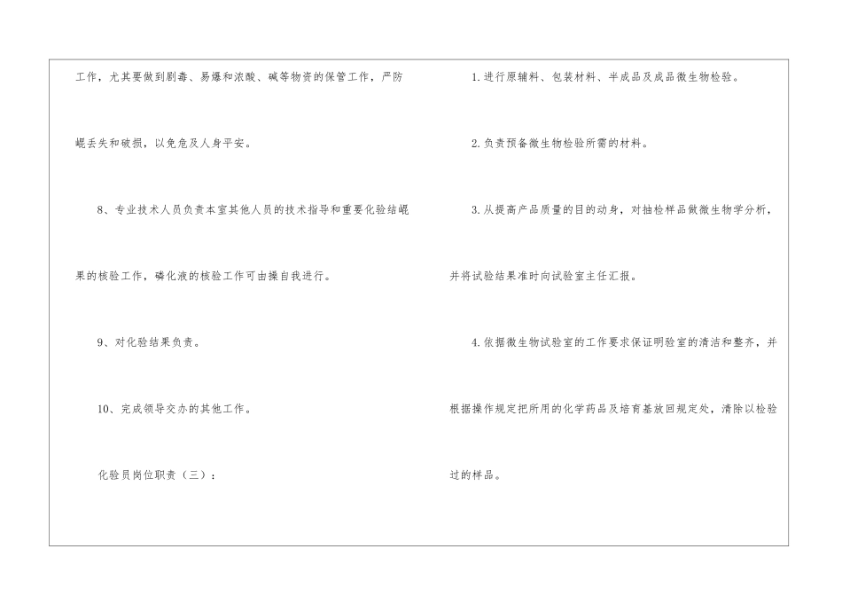 化验员岗位职责_第3页
