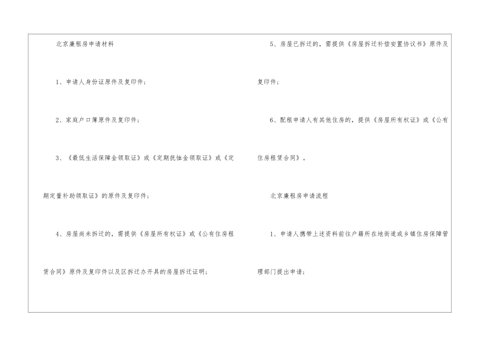 北京廉租房申请政策细则2024_第2页