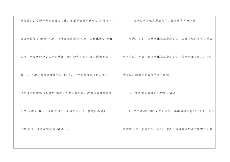 区宣传文体中心主任述职报告_第2页