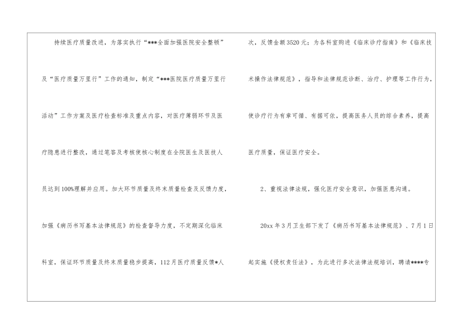 医务科年终的工作总结3篇_第2页