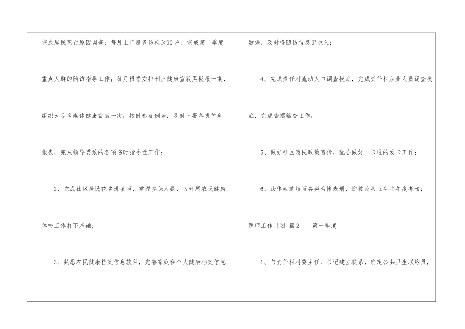 医师工作计划集锦6篇_第3页