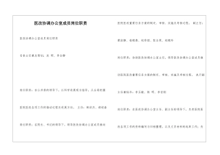 医改协调办公室成员岗位职责