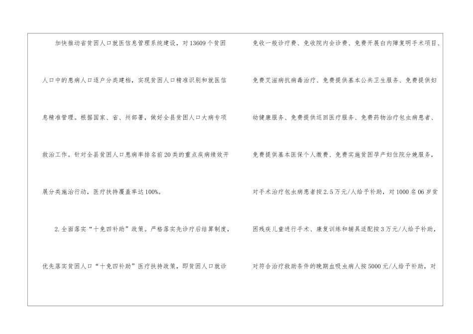 医疗卫生计生扶贫工作方案_第3页