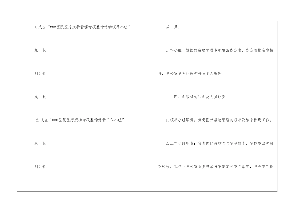 医疗废物管理专项整治活动方案_第2页