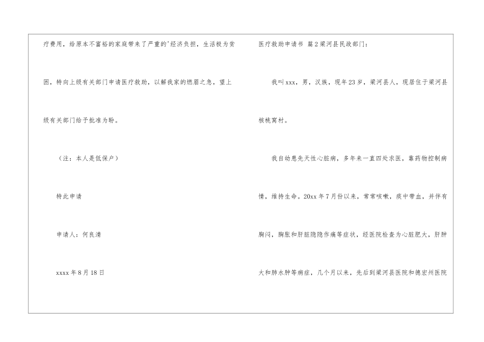 医疗救助申请书三篇_第2页