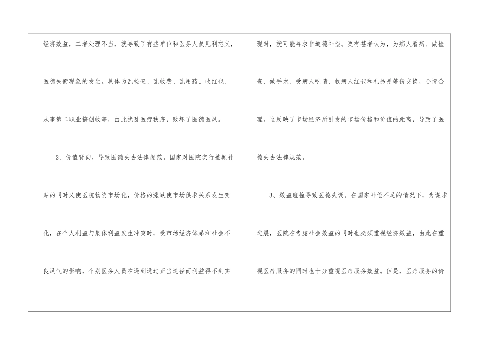 医疗机构医德医风工作心得体会_第3页