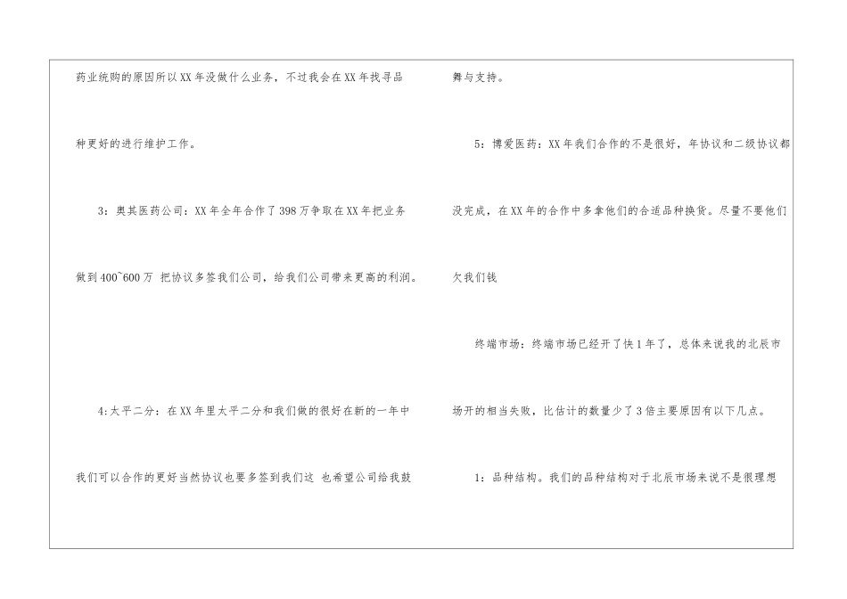 医药代表个人年终总结_第3页