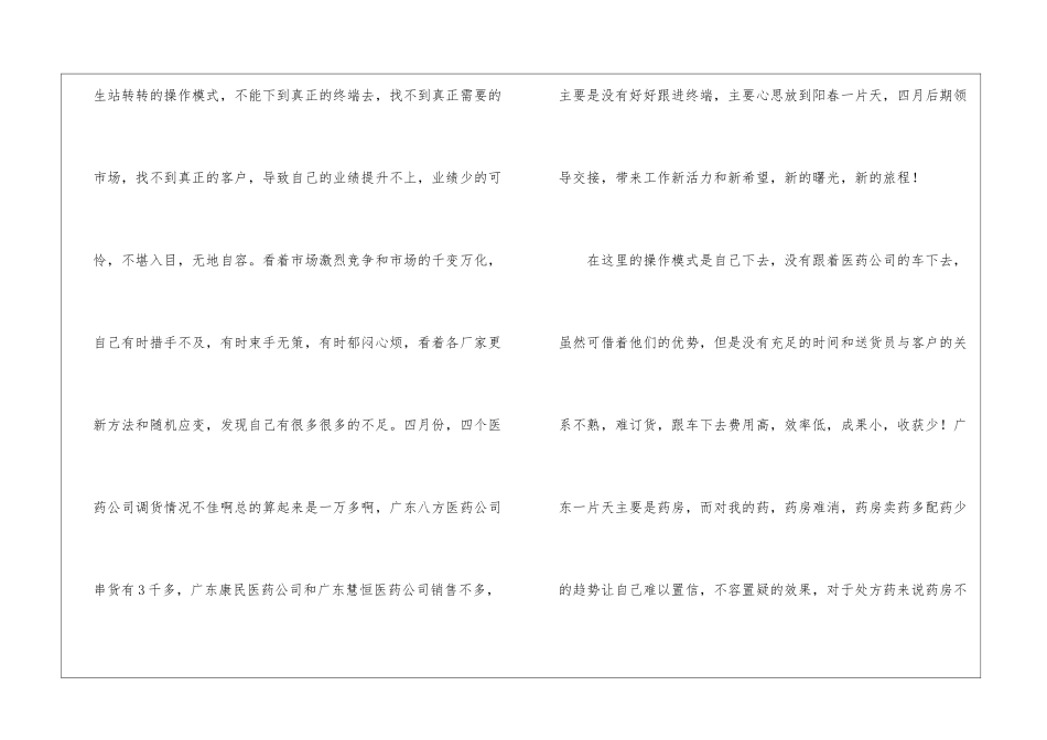 医药销售个人总结_第2页