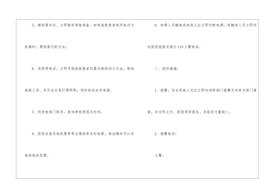 医院停电的应急预案_第2页
