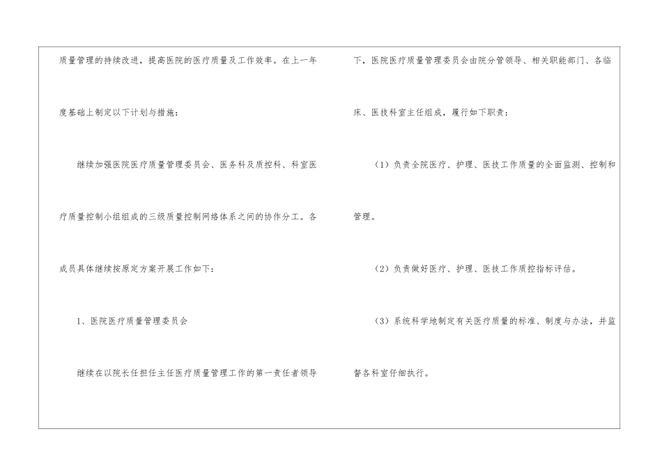 医院医疗工作计划10篇_第2页