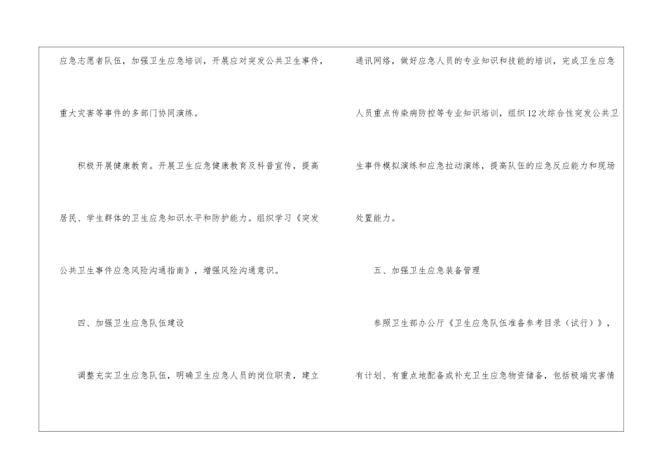 医院卫生应急工作计划3篇_第3页