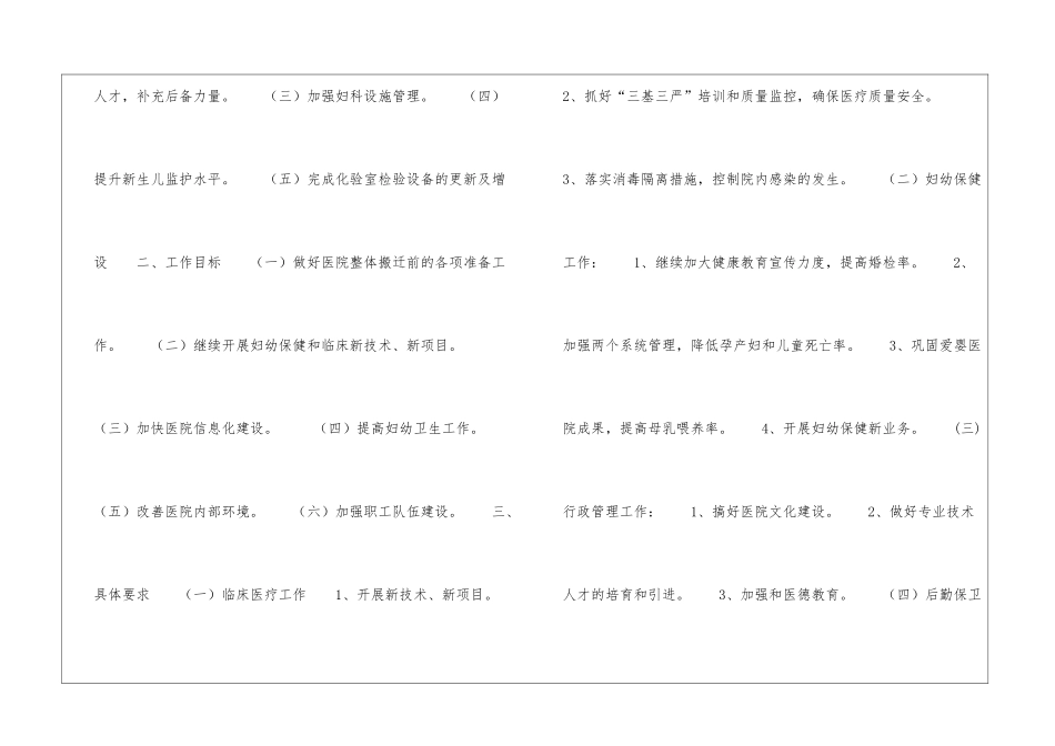 医院工作计划和目标_第2页