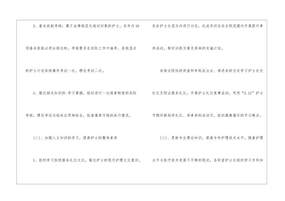 医院护士长年度工作计划_第2页