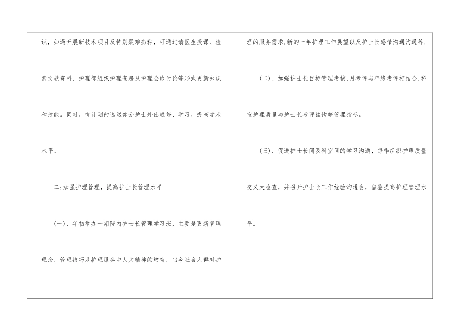 医院护士长年度工作计划_第3页