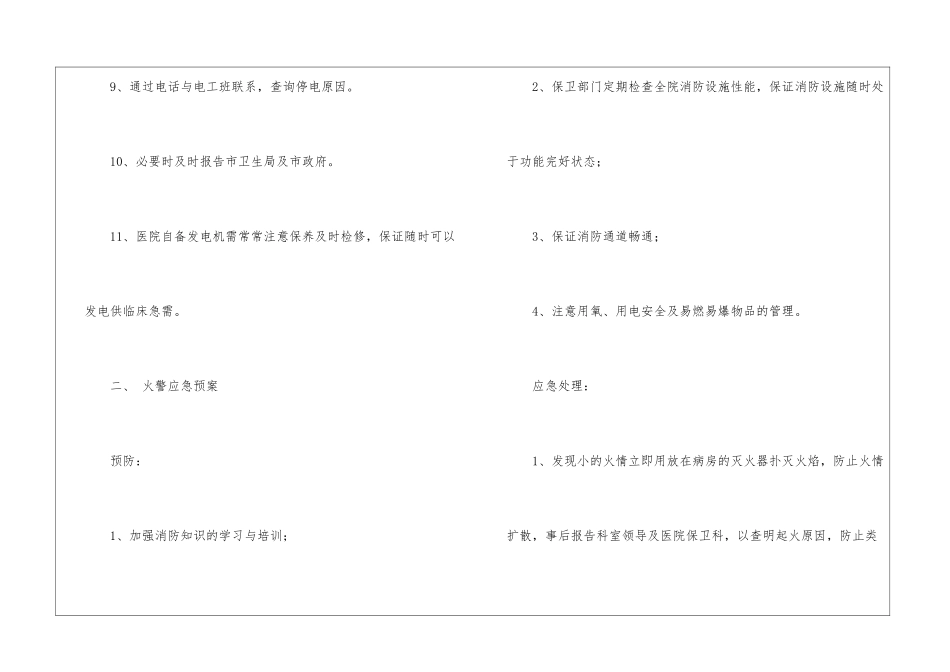 医院火灾的应急预案_第3页