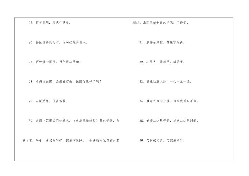 医院的广告语_第3页