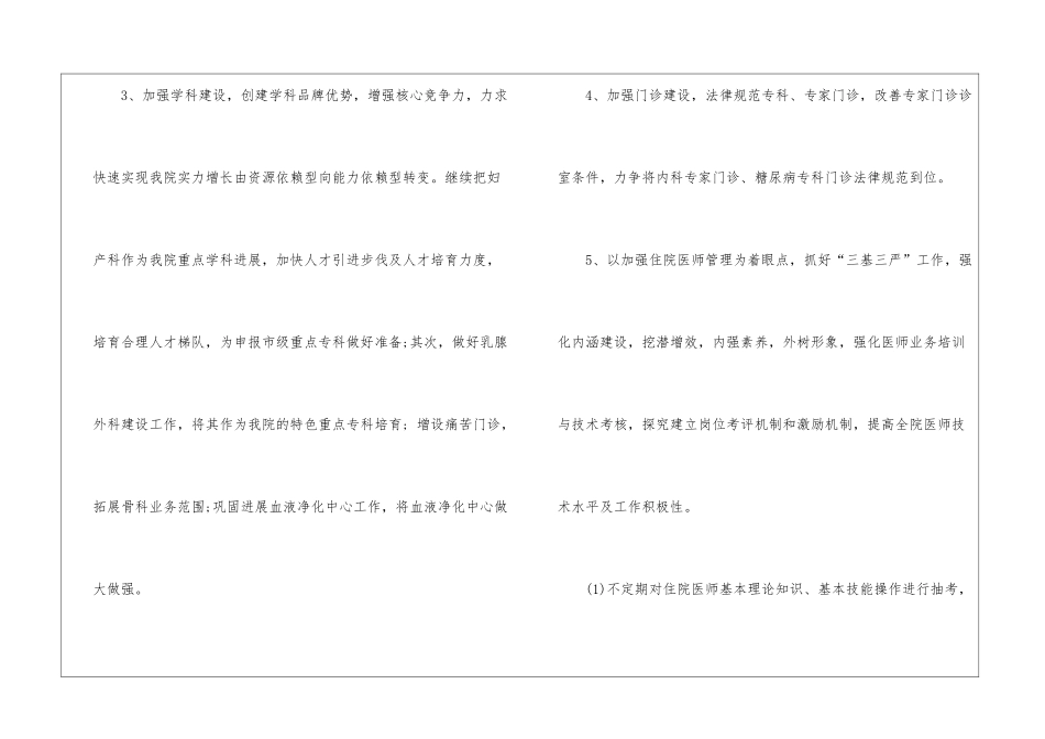 医院科室2024年工作计划_第3页